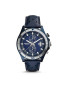 Bracelet de montre Fossil CH3012 Cuir Bleu 22mm